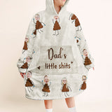 Grandma's Little Cuties - Gift for grandma, mom, dad, grandpa - Personalized Blanket Hoodie