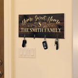 Home Sweet Home - Personalized Housewarming Key Rack