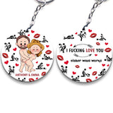 I Promise - Personalized Couple Keychain