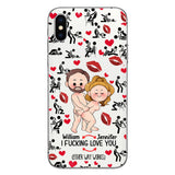 I Love You - gift for husband, wife, boyfriend, girlfriend - Personalized Clear Phone Case