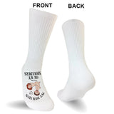 Put Your Legs On My Shoulders - Personalized Couple Socks