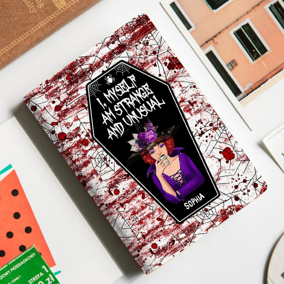 I Myself Am Strange and Unusual - Personalized Witch Passport Holder