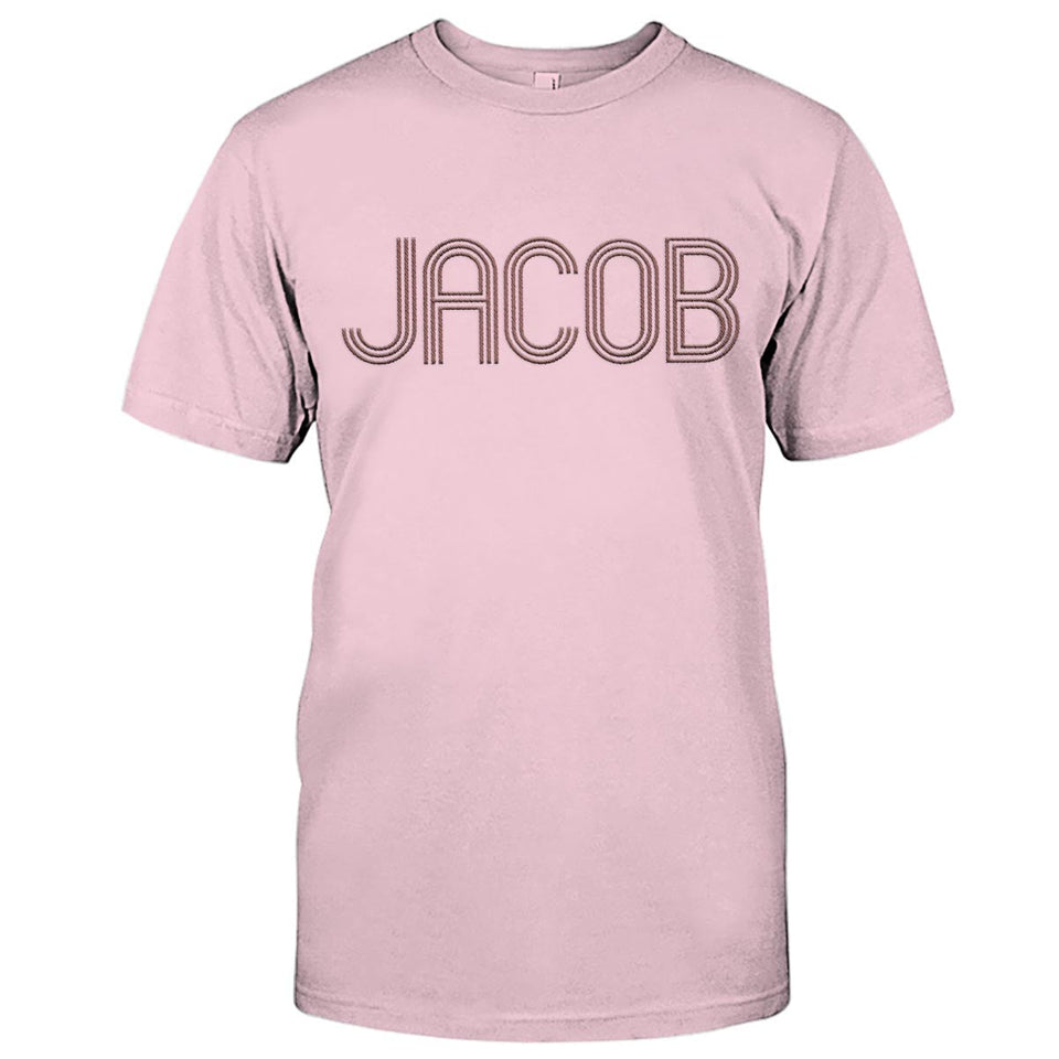 Custom Name - Personalized Son Embroidered T-shirt