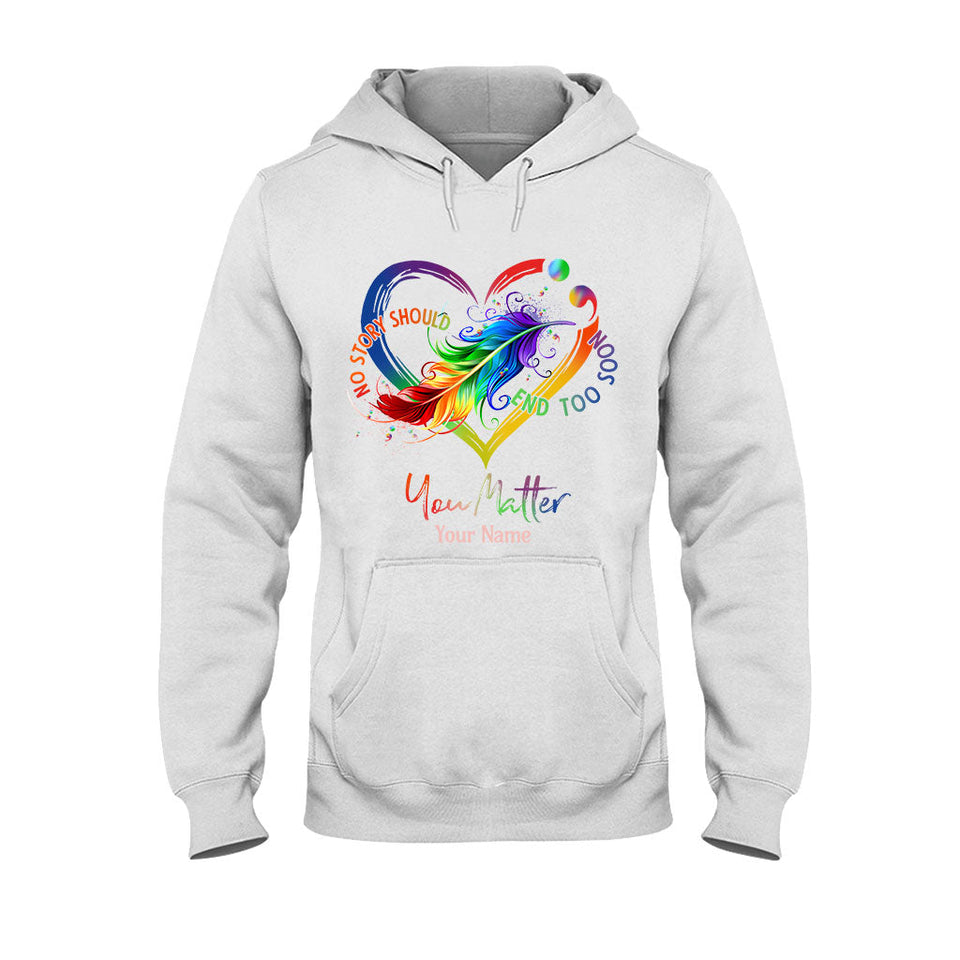 Votre vie compte - T-shirt et sweat à capuche personnalisés pour la prévention du suicide