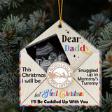 I’ll Be Cuddled Up With You - Personalized Pregnancy Ornament