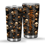 Gold Skull - Personalized Skull Tumbler