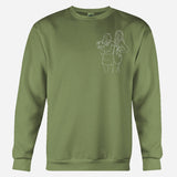 Custom Line Art - Personalized granddaughter Embroidered Sweater