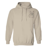 Custom Line Art - Personalized Dog Embroidered Hoodie