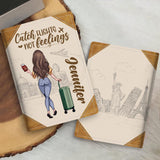 Collect Moments Not Things - Travelling gift for mom, daughter, granddaughter, wife, girlfriend, friend - Personalized Passport Holder