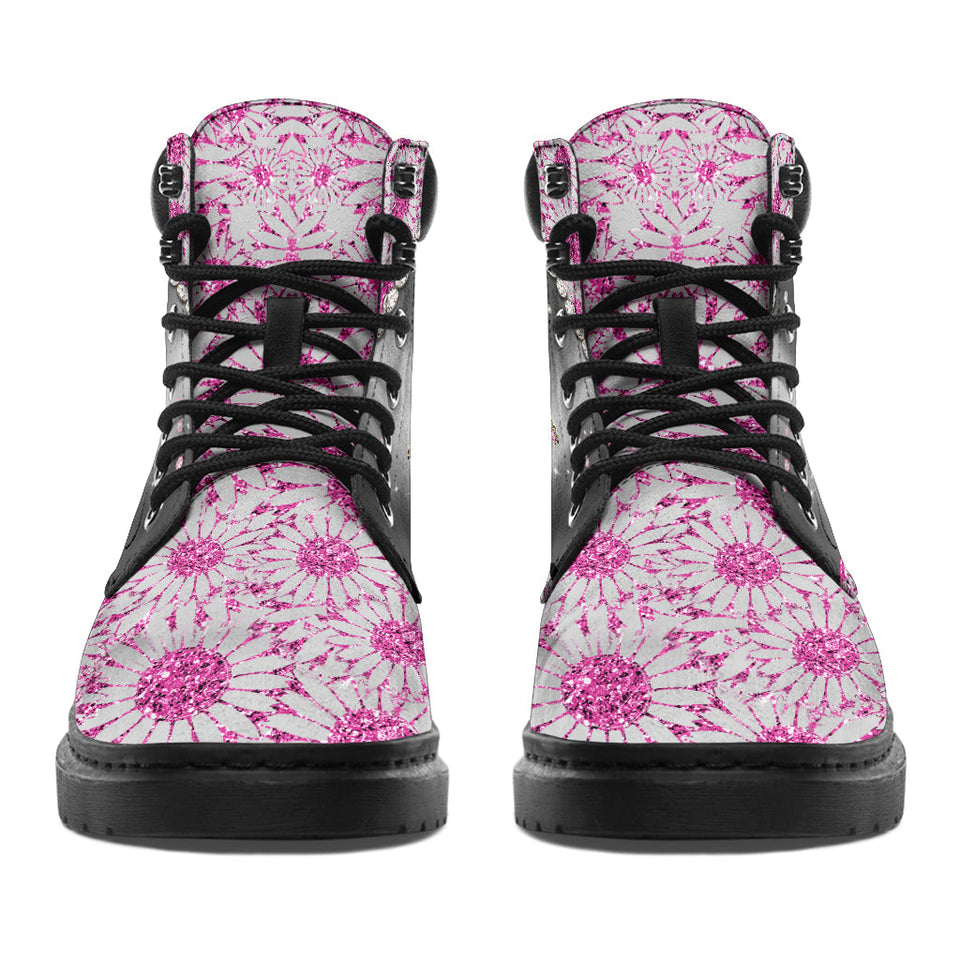 Faith Hope Love Breast Cancer Awareness All Season Boots 0622