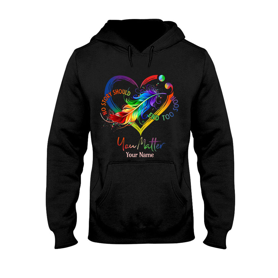 Votre vie compte - T-shirt et sweat à capuche personnalisés pour la prévention du suicide