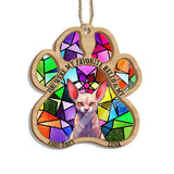 You Left Paw Prints On My Heart - Dog gift for who lose dog, who lose cat - Personalized Suncatcher