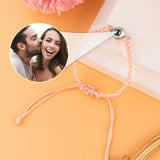Sun Flower Custom Photo Projection Charm - gift for who lost a loved one - Personalized Projection Bracelet