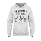 Little Asses - Gift for dad, grandpa, mom, uncle, aunt, grandma - Personalized T-shirt And Hoodie