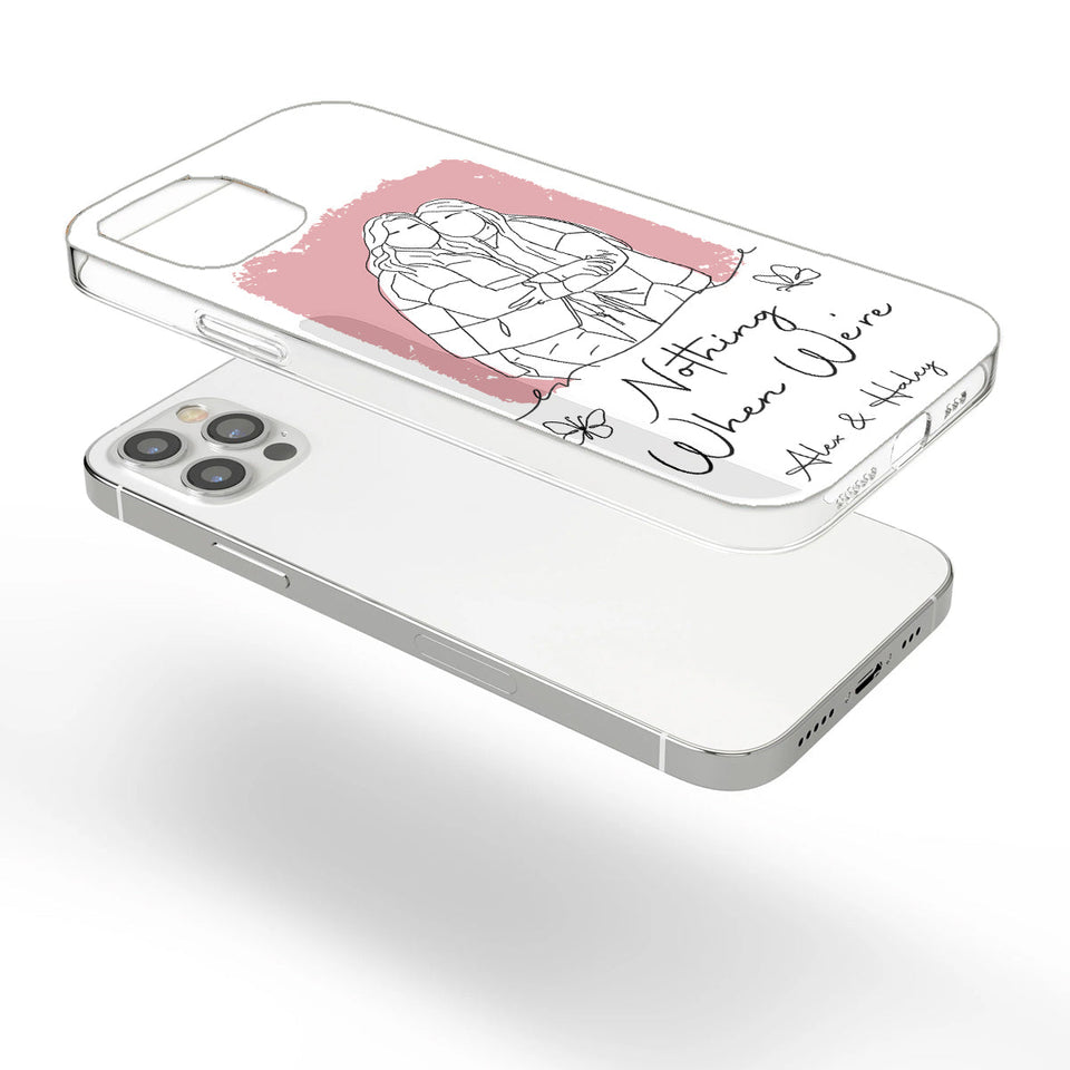 Nothing Makes Sense When We're Apart - Personalized Bestie Clear Phone Case