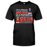I'm A Proud Brother - Personalized Sibling T-shirt & Hoodie