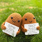 Positive Potato - Personalized Hand Knitted Figurine