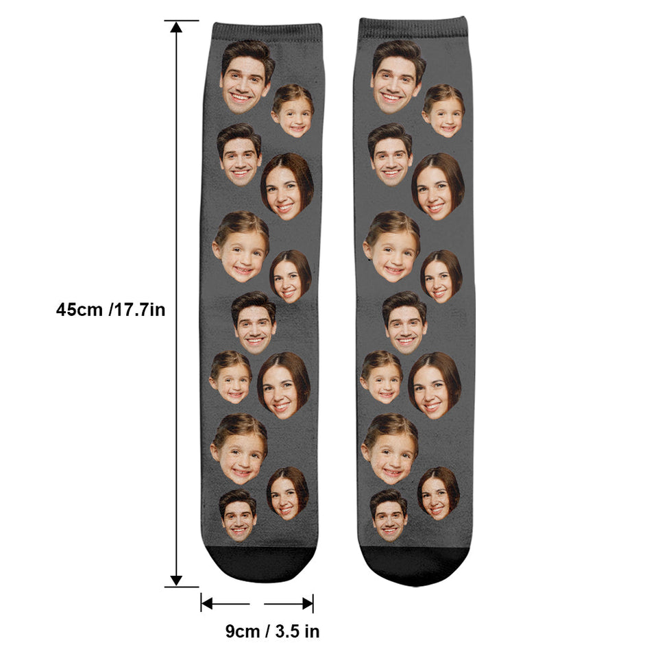 Custom Face - Personalized Family Socks