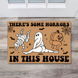 There's Some Horrors In This House - Personalized Family Doormat