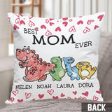 Best Mimisaurus Ever - Gift for grandma, mom, aunt - Personalized Throw Pillow
