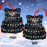 Police Armor Vest - Personalized Police Officer Ornament