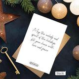 Any Message Heart Photo Upload - Personalized Greeting Card