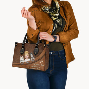 What A Beautiful Thing - Horse gift for dog lover, cat lover - Personalized Leather Handbag