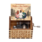 Love Forever - Gift for mom, daughter, son - Personalized Hand Crank Music Box