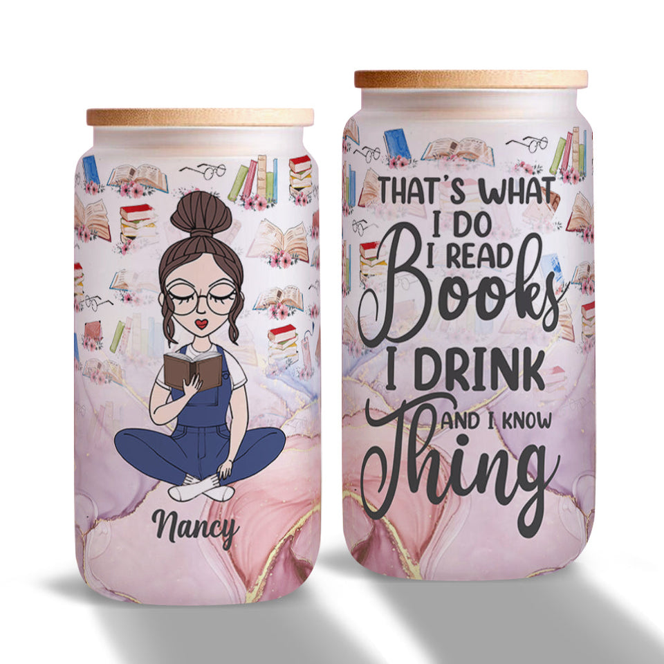 That's What I Do - Personalized Book Can Glass
