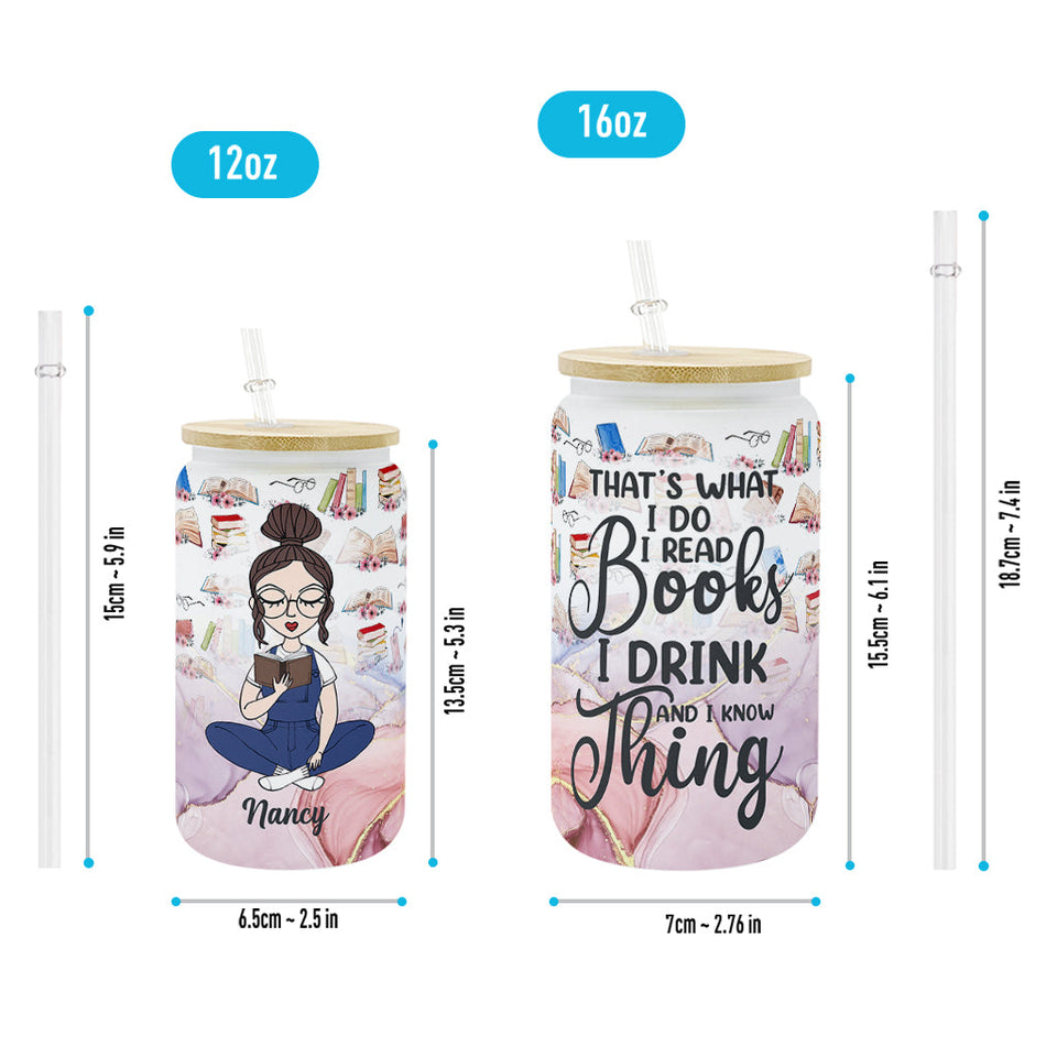 That's What I Do - Personalized Book Can Glass