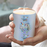 Salty Lil Beach - Personalized Turtle Candle With Wooden Lid
