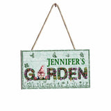 Welcome To My Garden - Personalized Gardening Custom Shaped Wood Sign