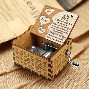 Mom For All The Times - Gift for mom, grandma, grandpa, dad, daughter, son, granddaughter, grandson - Personalized Hand Crank Music Box