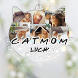 Cat Mom Dog Mom Cat Dad Dog Dad - Personalized Cat Ornament