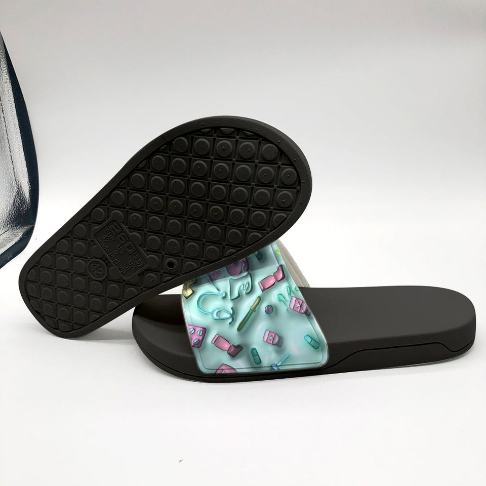 Nurse Life - Personalized Nurse Slide Sandals