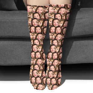 Customizable Printed Face - Personalized Kid Socks