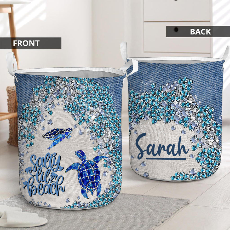 Turtle Bling - Personalized Turtle Storage Basket