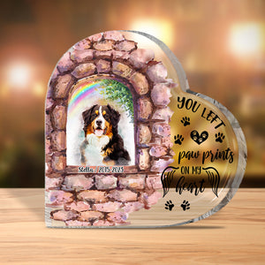 No Longer By My Side - Personalized Dog Custom Shaped Acrylic Plaque