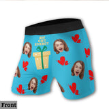 Custom Photo Big Gift Energy - gift for husband, boyfriend - Personalized Men’s Boxer Briefs