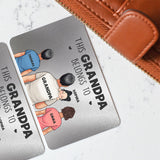 This Daddy Belongs To - Gift for dad, grandpa, uncle, husband - Personalized Wallet Insert Card