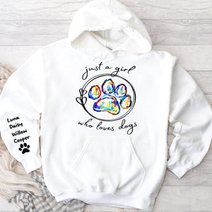 Just A Girl Who Loves Dog - Personalized Dog All Over Shirt