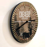 Deer O'Clock Hunting Wall Clock
