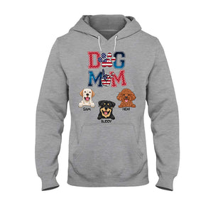 American Dog Mom - Personalized Dog T-shirt & Hoodie