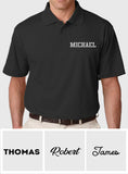 Custom Name - Personalized Uncle Embroidered Polo Shirt