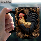 Rooster - Personalized Chicken Mug