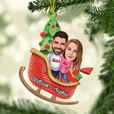 Caricature Family / Couple / Bestie Portrait Window - Personalized Family Ornament