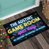 Game Room - Personalized Video Game Doormat