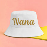 Custom Name - Personalized Grandma Embroidered Bucket Hat