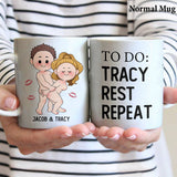 To Do List - Personalized Couple Mug