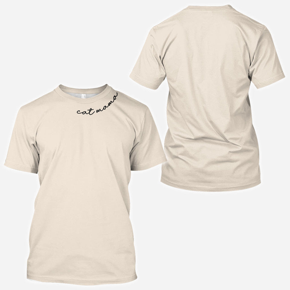 Cat Mom - Personalized Cat All Over Shirt